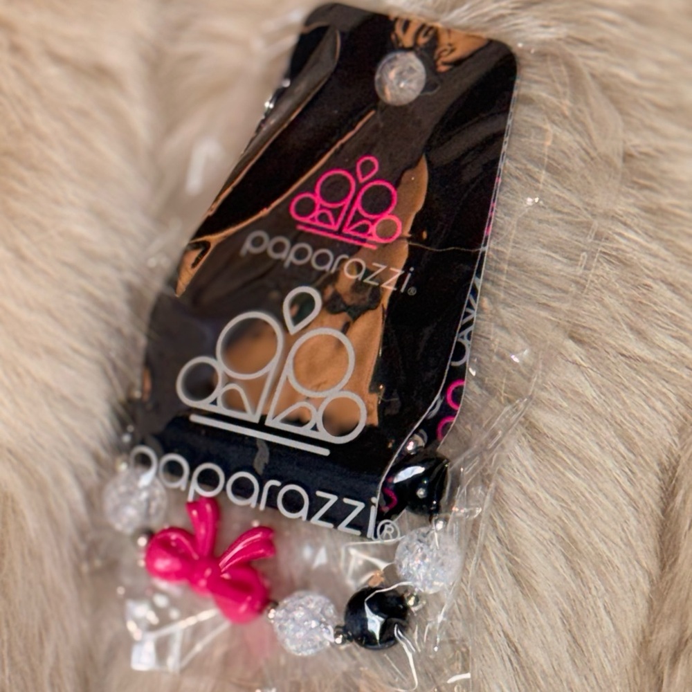 Paparazzi Pink and Black Bracelet